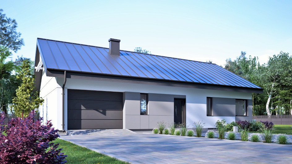 Budowa domu uA177 (odbicie lustrzane) z New-House