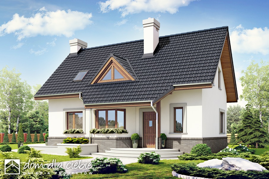 budowa domu Agatka II styl bez garażu [B] - New-House