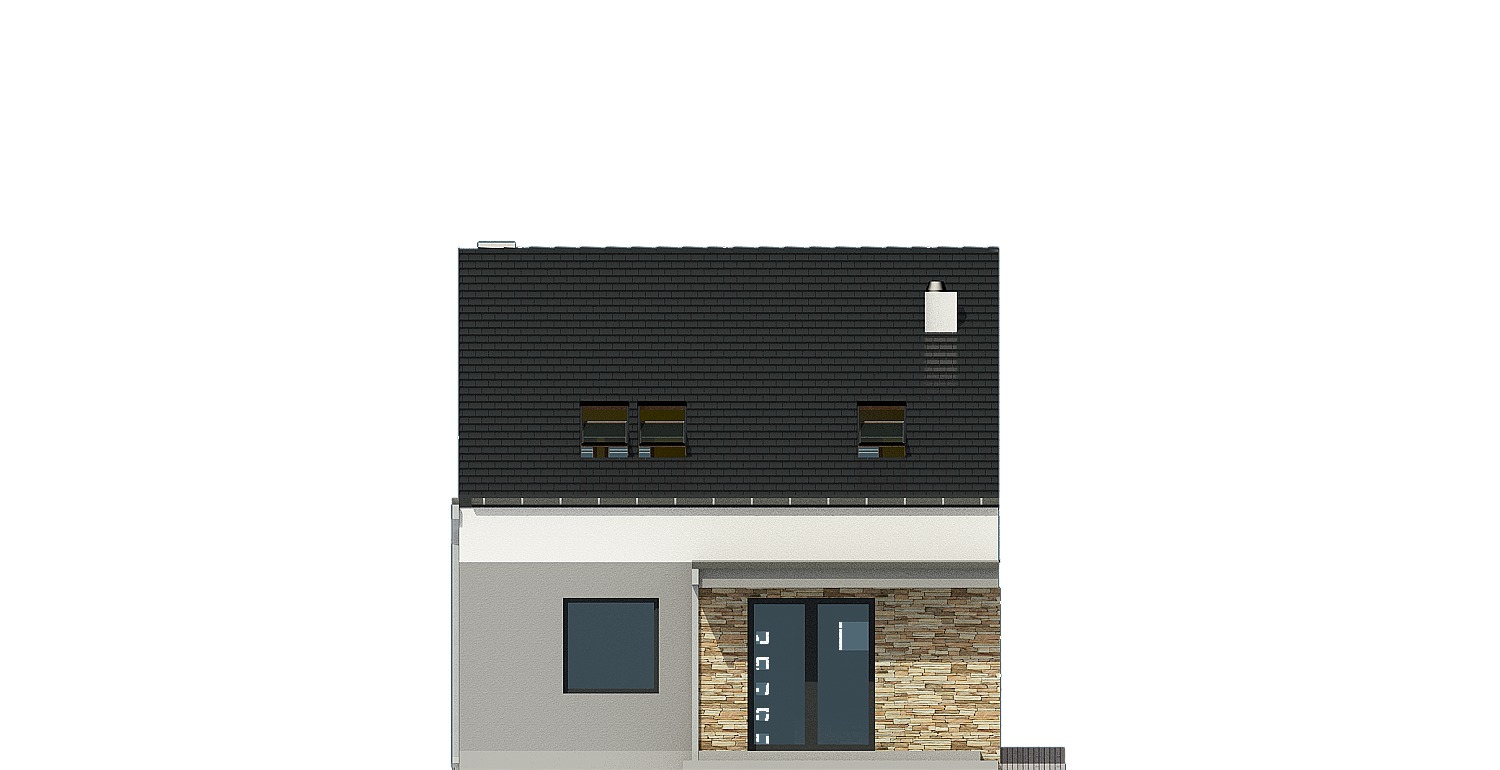 Mazurek II z garażem 1-st. [A] (odbicie lustrzane) - miniatura 4