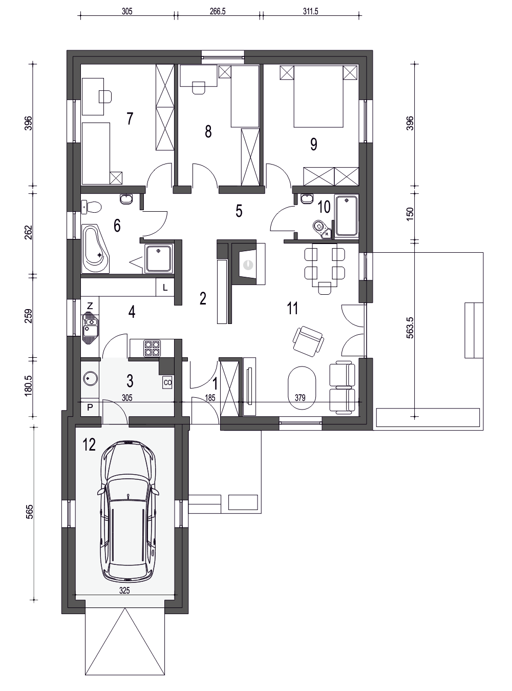 Bogna II z garażem 1-st. [A] - miniatura 8