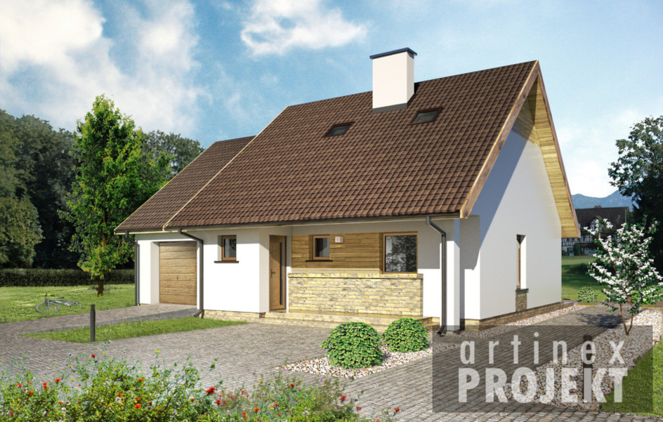 Budowa domu D288 (odbicie lustrzane) z New-House