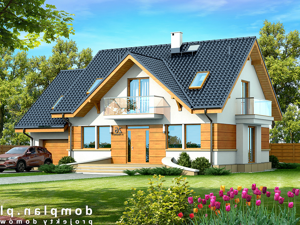 budowa domu KARMELITA GOLD (Odbicie lustrzane) - New-House