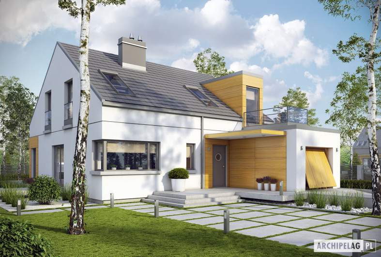 budowa domu Edgar G1 ENERGO (odbicie lustrzane) - New-House