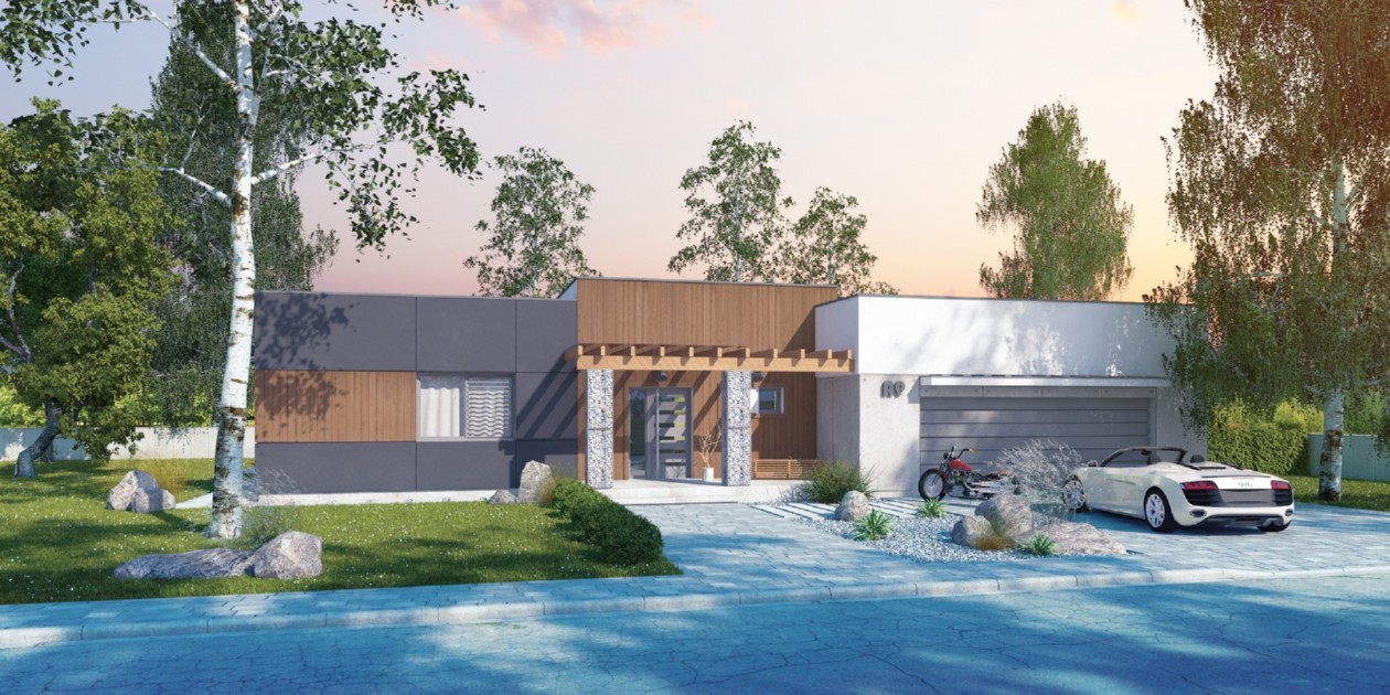 budowa domu Magneticus I G2 (Odbicie lustrzane) - New-House