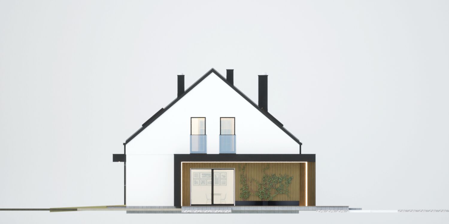 Wawrzyn z garażem 1-st.[A] (odbicie lustrzane) - miniatura 5