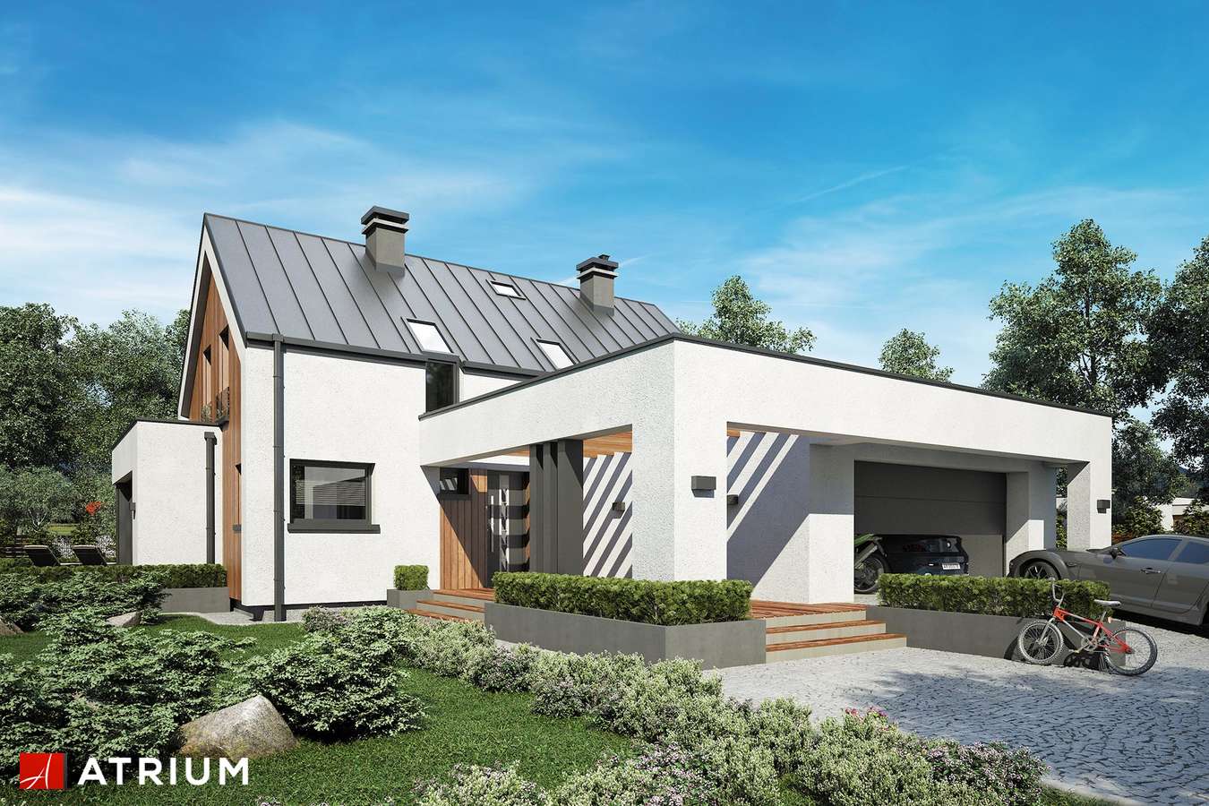 budowa domu Polaris odbicie lustrzane - New-House