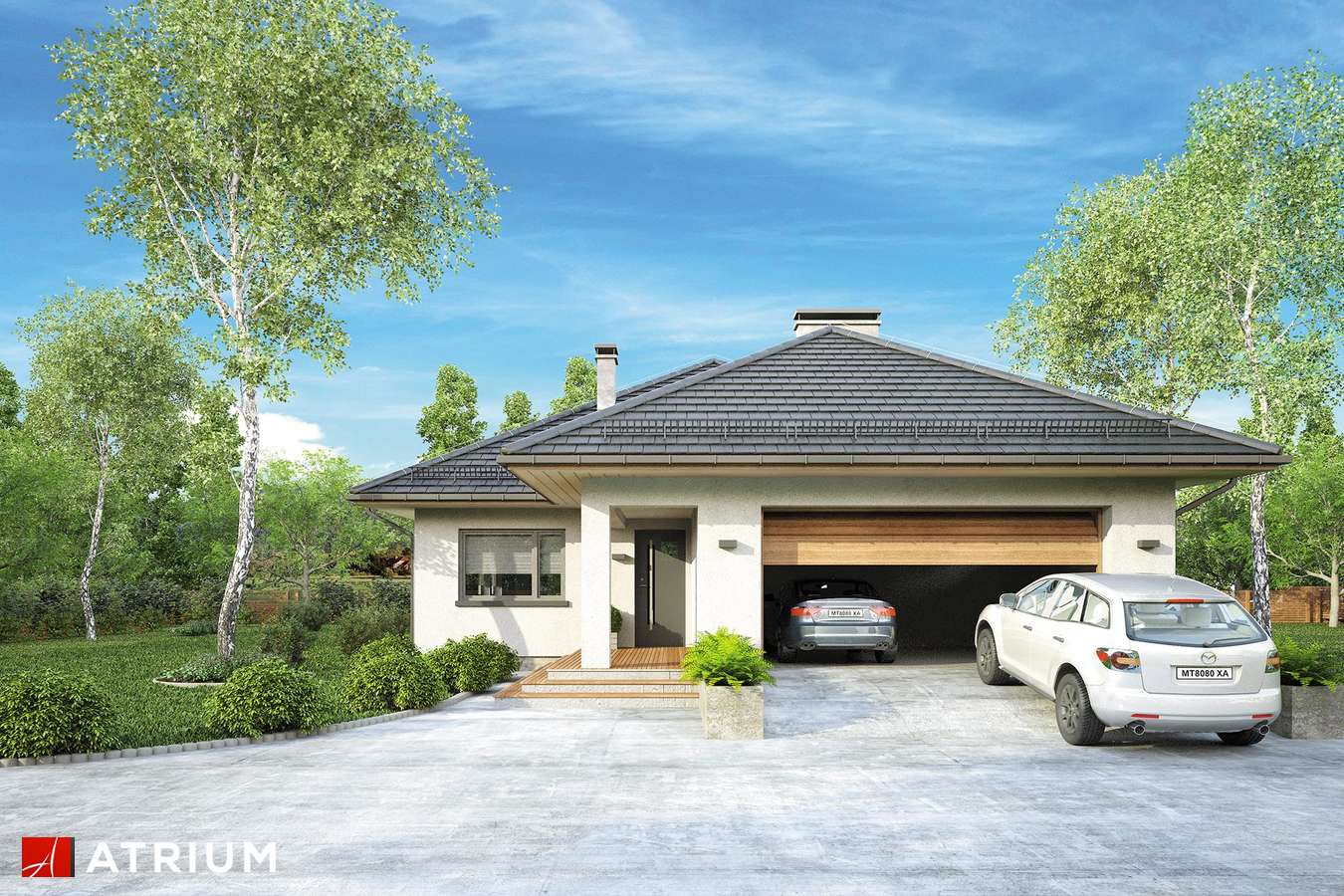 budowa domu Ostoja Plus II odbicie lustrzane - New-House