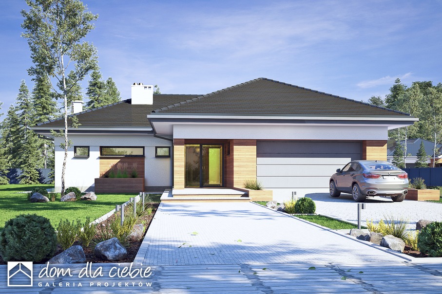 budowa domu Dolomit z garażem 2-st. [A] - New-House