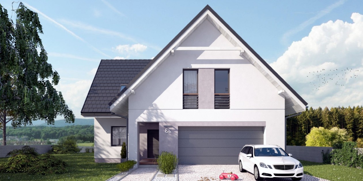 budowa domu Vespertinus I G2 (Odbicie lustrzane) - New-House