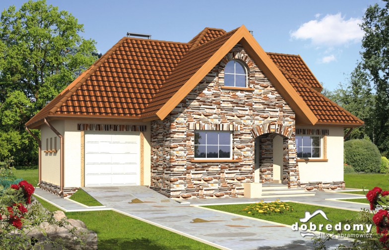 budowa domu Brygida odbicie lustrzane - New-House