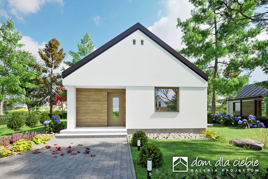 budowa domu Mango bez garażu [B] (odbicie lustrzane) - New-House