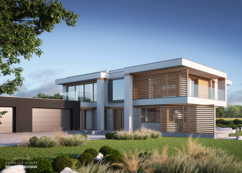 Budowa domu LK&1573 (odbicie lustrzane) z New-House