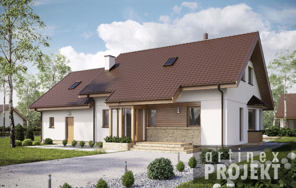 Budowa domu D213 (odbicie lustrzane) z New-House