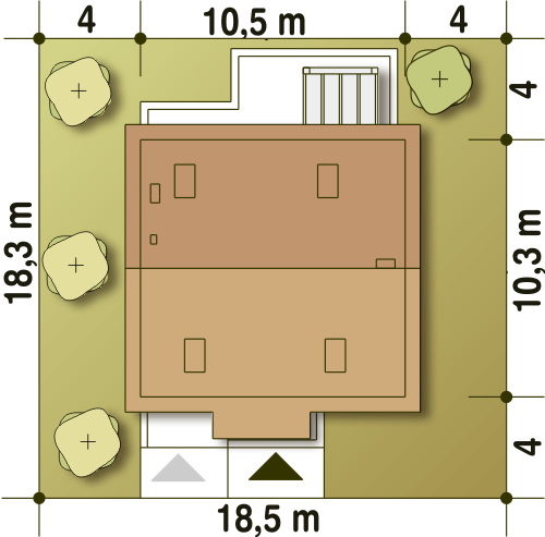 Jarząbek III z garażem 1-st. [A] (odbicie lustrzane) - miniatura 11