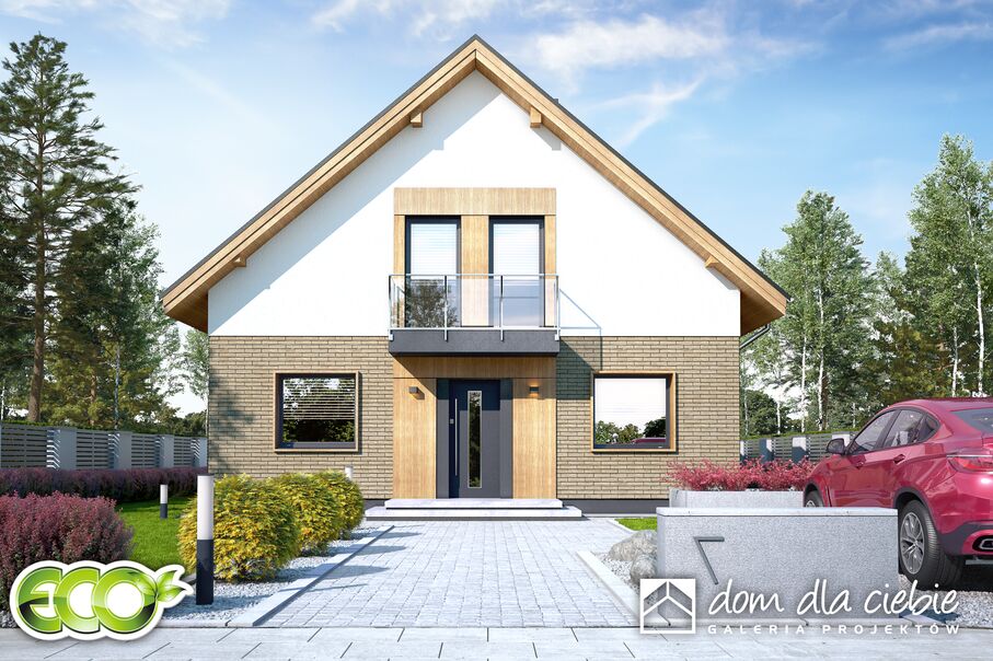 budowa domu Dom Dla Ciebie 9 bez garażu [B] (odbicie lustrzane) - New-House