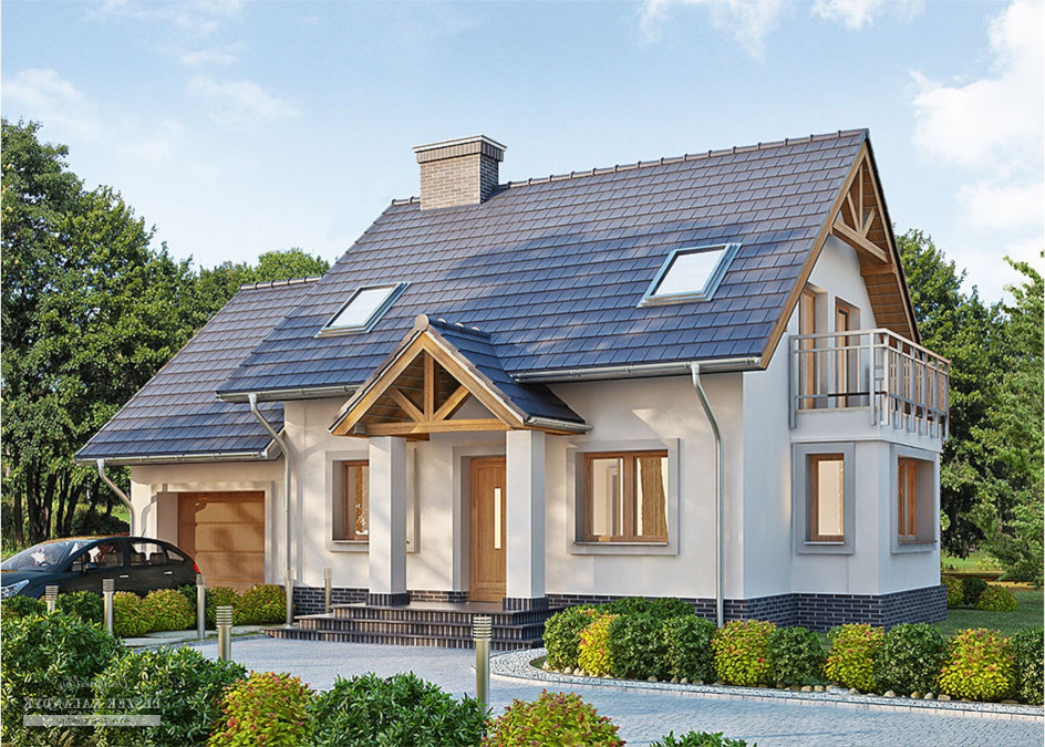 Budowa domu LK&1027 (odbicie lustrzane) z New-House