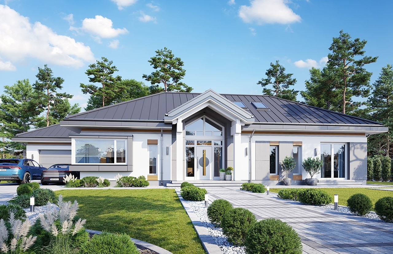 budowa domu - Willa Parkowa 6 modern B - New-House