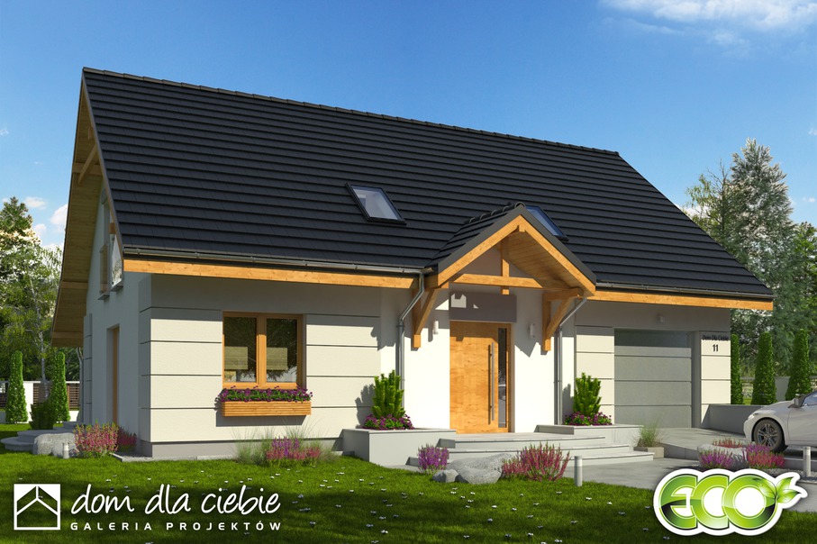 budowa domu Julia z garażem 1-st. [A1] - New-House