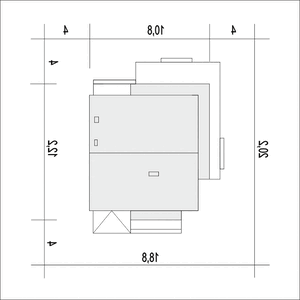 Wawrzyn z garażem 1-st.[A] (odbicie lustrzane) - miniatura 11