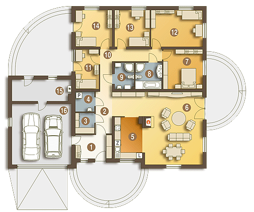 Helenka II z garażem 2-st. [A] (odbicie lustrzane) - miniatura 8