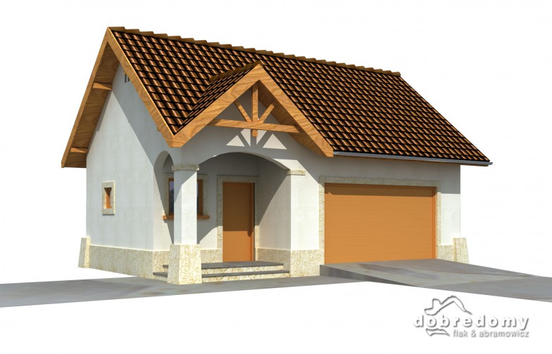 budowa domu Garaż G5 odbicie lustrzane- New-House
