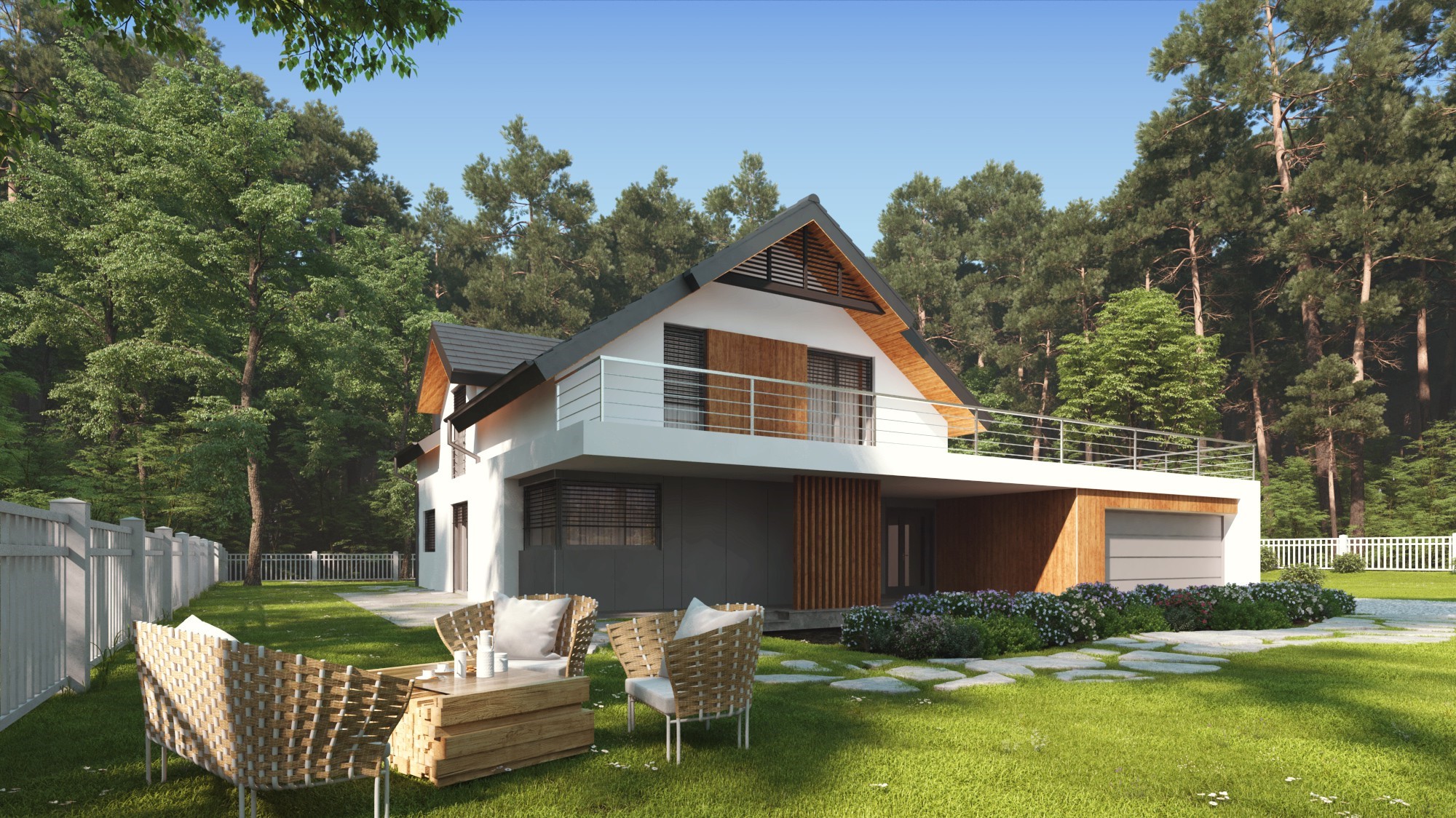 budowa domu uA21 (Odbicie lustrzane) - New-House