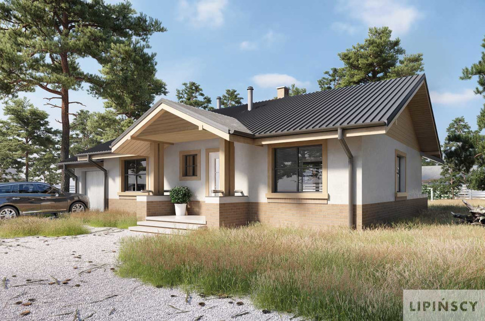 Budowa domu Aspen III LMB67b (odbicie lustrzane) z New-House