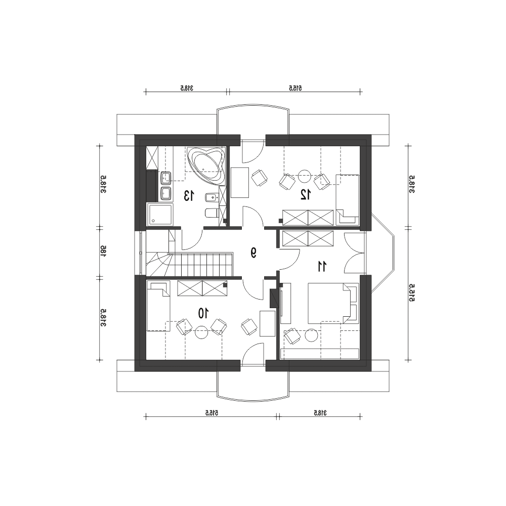 Dom Dla Ciebie 5 bez garażu [B] (odbicie lustrzane) - miniatura 9