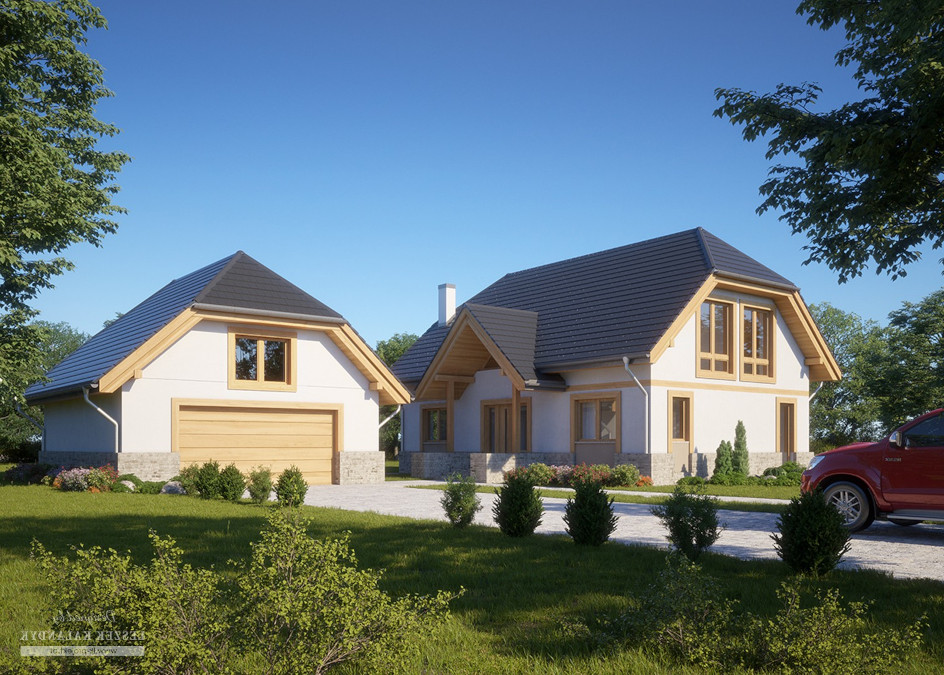 Budowa domu LK&1392 (odbicie lustrzane) z New-House