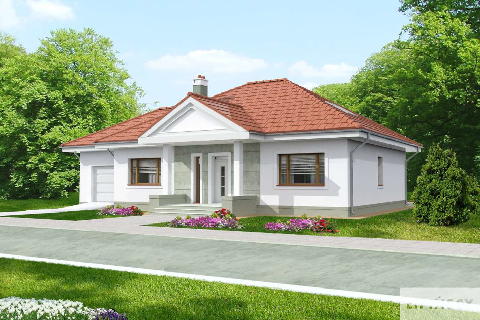 Budowa domu Lucia V DCB88d (odbicie lustrzane) z New-House