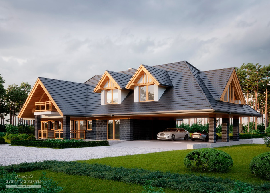 Budowa domu LK&1555 (odbicie lustrzane) z New-House