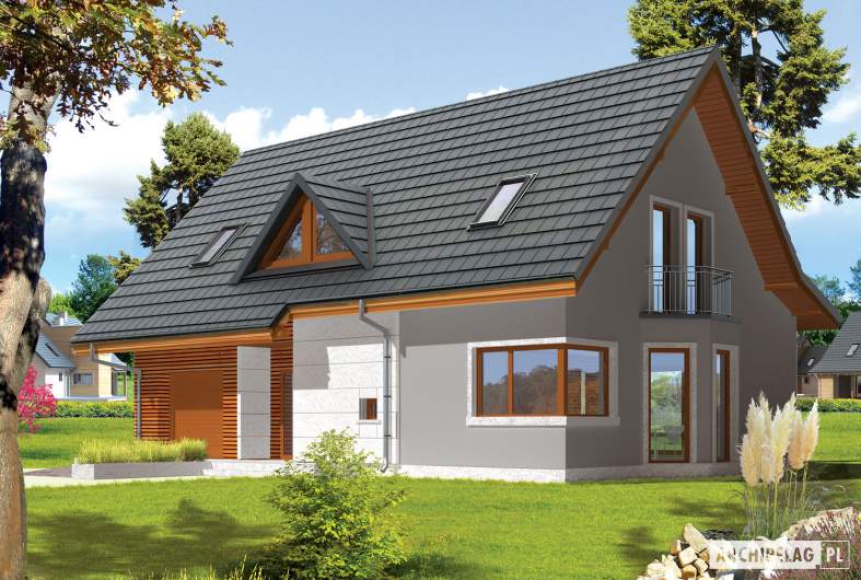 budowa domu Demi G1 (wersja B) (odbicie lustrzane) - New-House