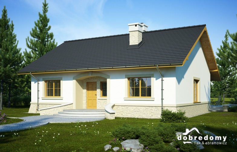 budowa domu Oktawia odbicie lustrzane - New-House