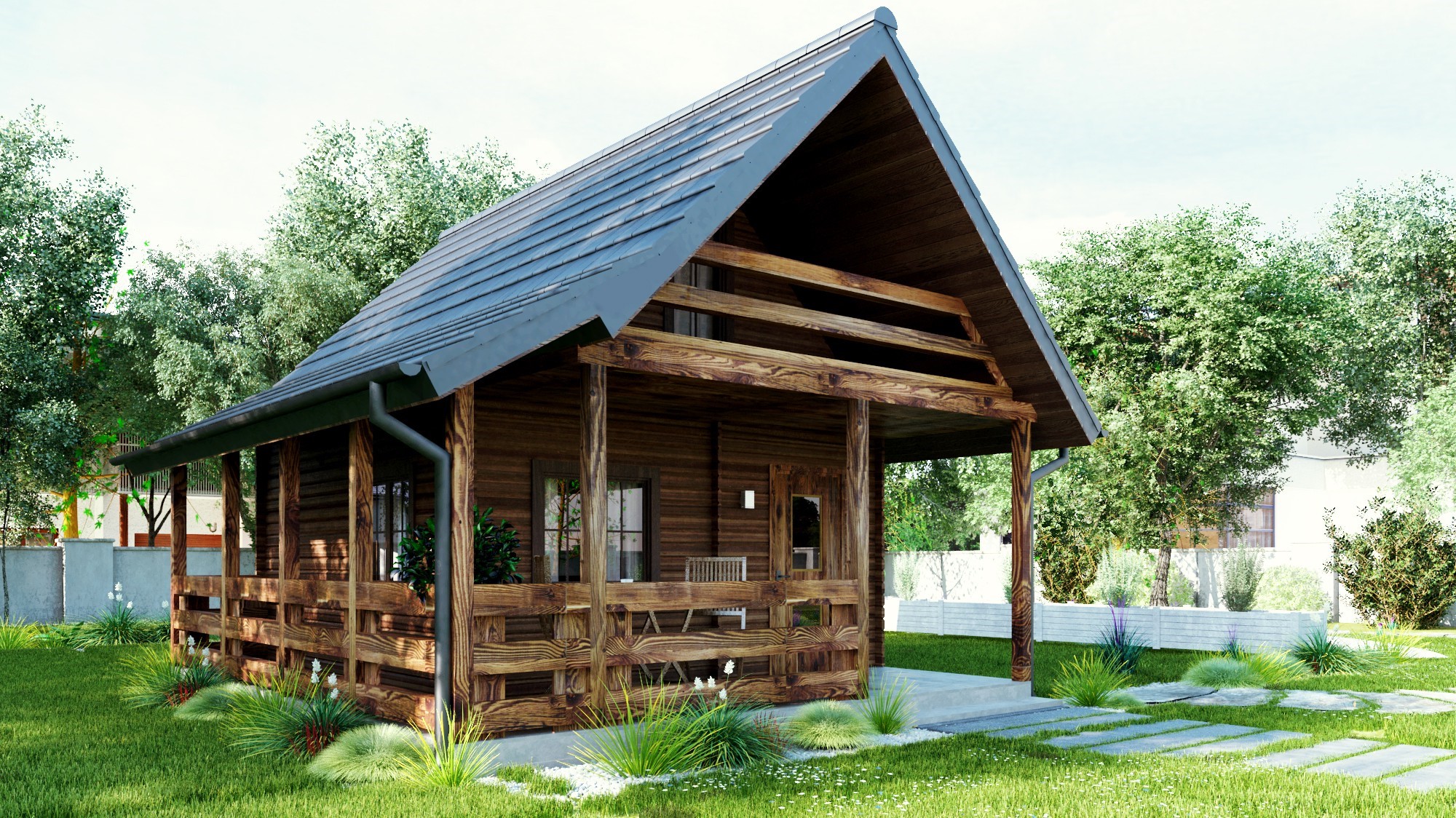 budowa domu uA26 (Odbicie lustrzane) - New-House