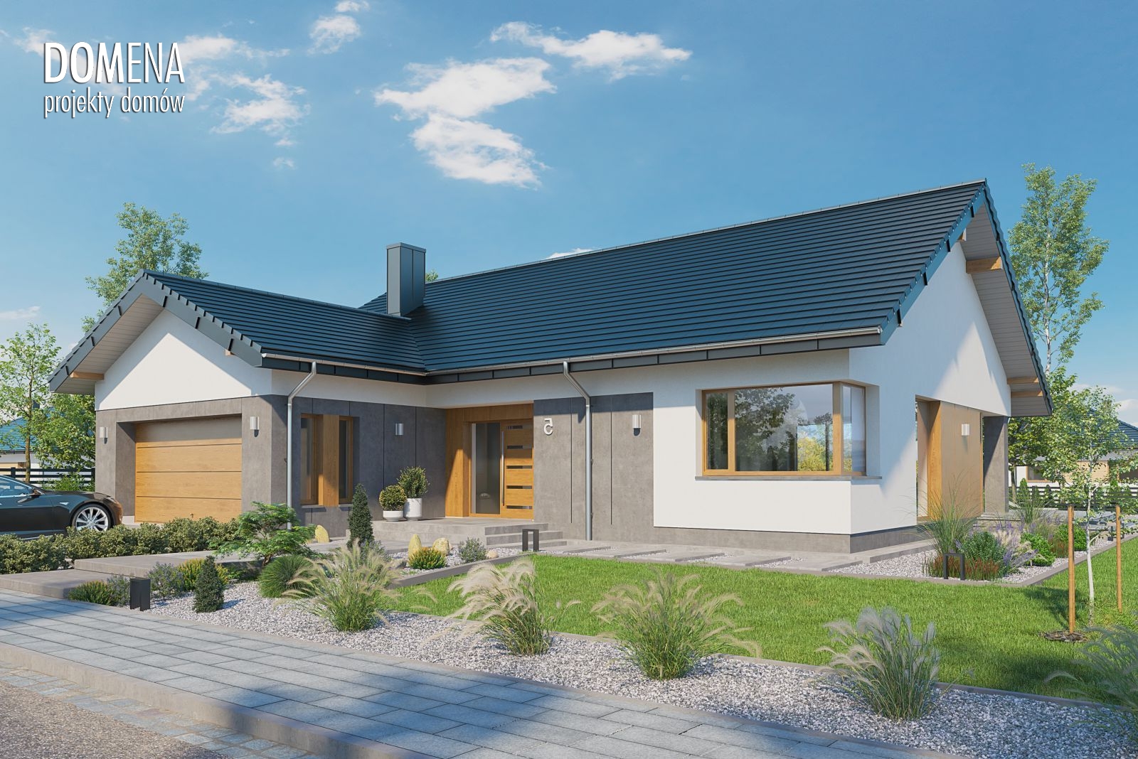 budowa domu Domena 135 B (Odbicie lustrzane) - New-House
