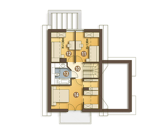 Iza trend z garażem 1-st. [A2] (odbicie lustrzane) - miniatura 9