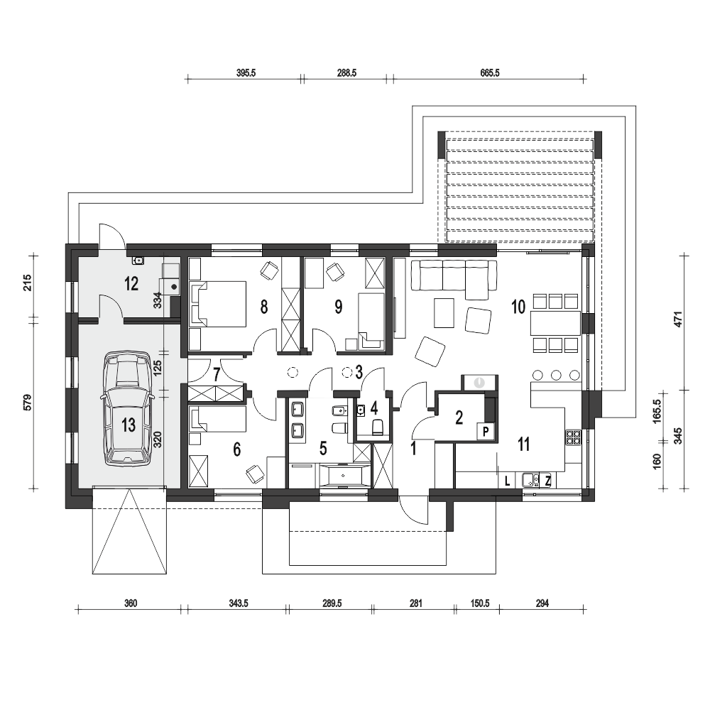 Kalikst z garażem 1-st. [A] - miniatura 9