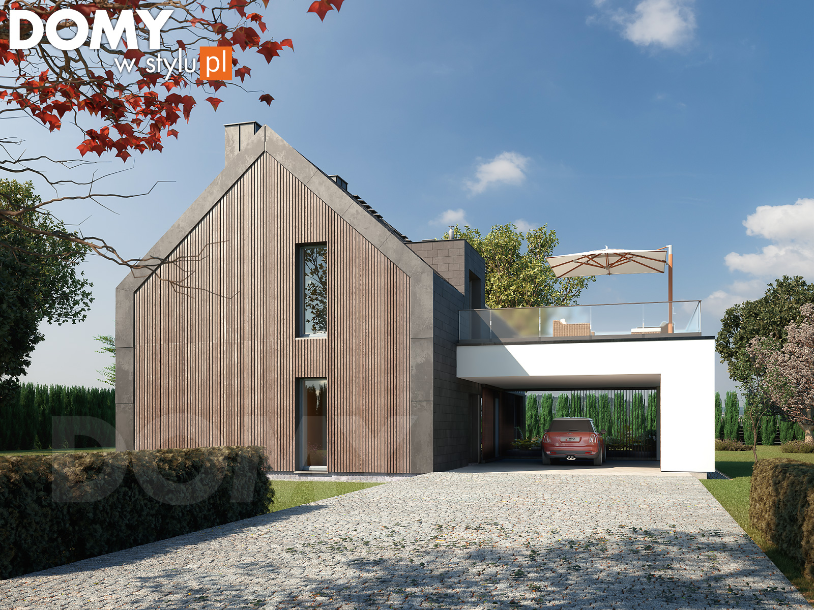 budowa domu Platan 2 (odbicie lustrzane) - New-House