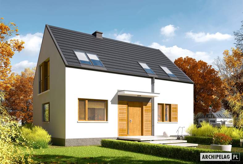 budowa domu E12 ENERGO PLUS (odbicie lustrzane) - New-House