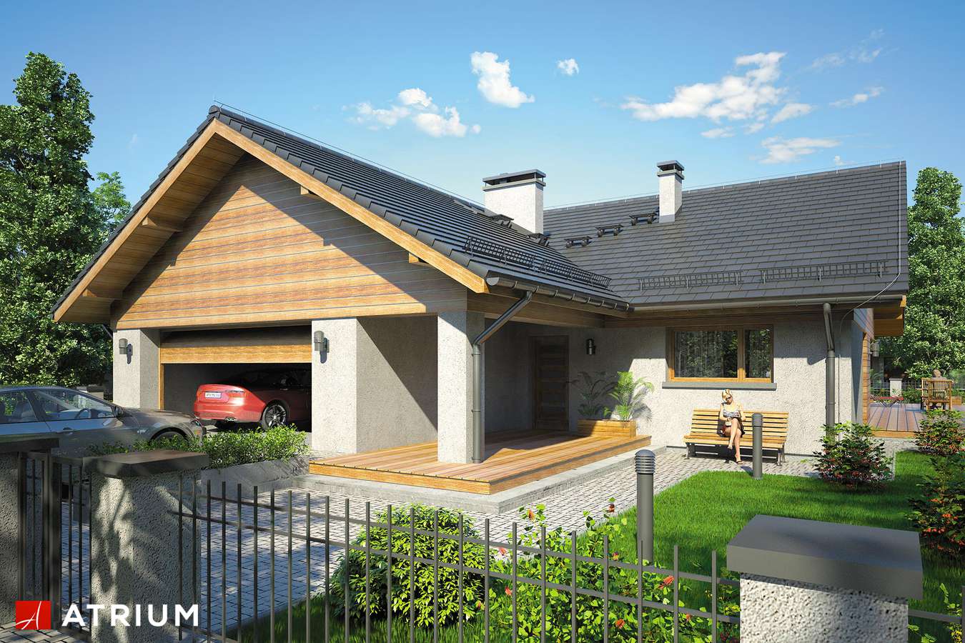 budowa domu Winston II odbicie lustrzane - New-House