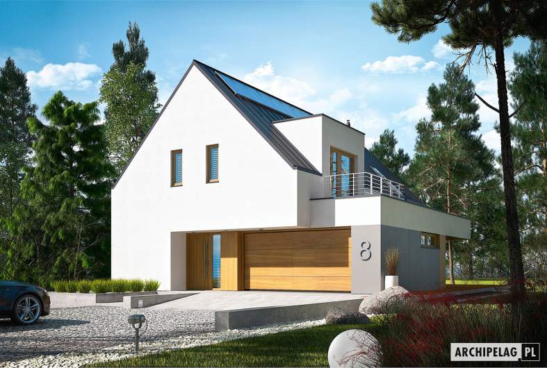 budowa domu Adam G2 ENERGO PLUS (odbicie lustrzane)- New-House