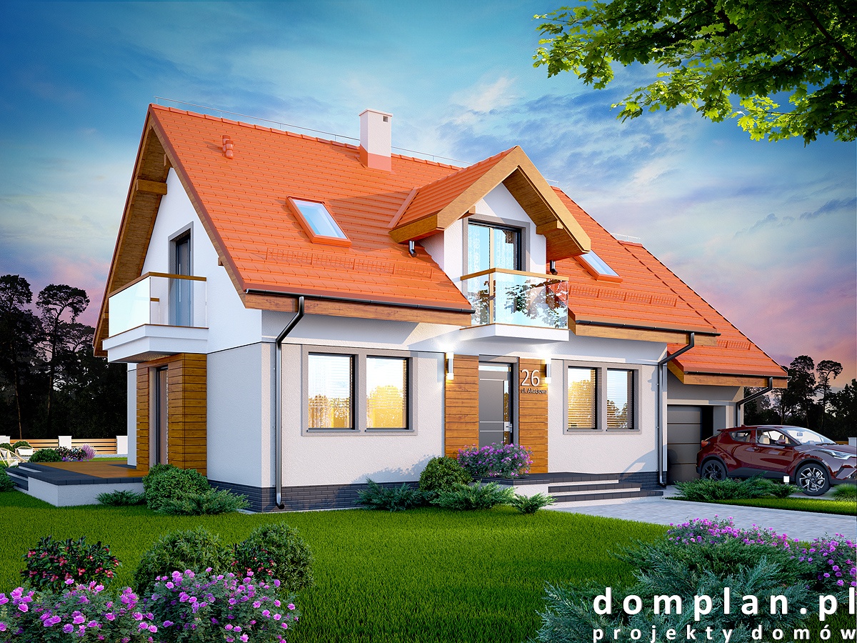 budowa domu KARMELITA MODERN (Odbicie lustrzane) - New-House