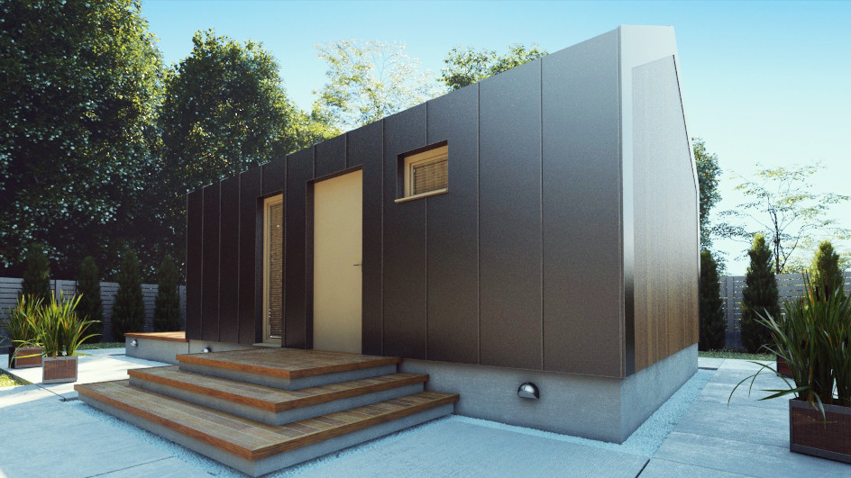 Budowa domu uA181 (odbicie lustrzane) z New-House