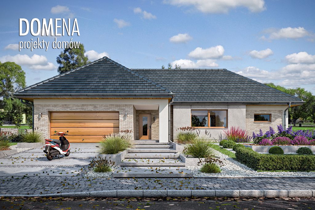 budowa domu Domena 109 B1 (Odbicie lustrzane) - New-House