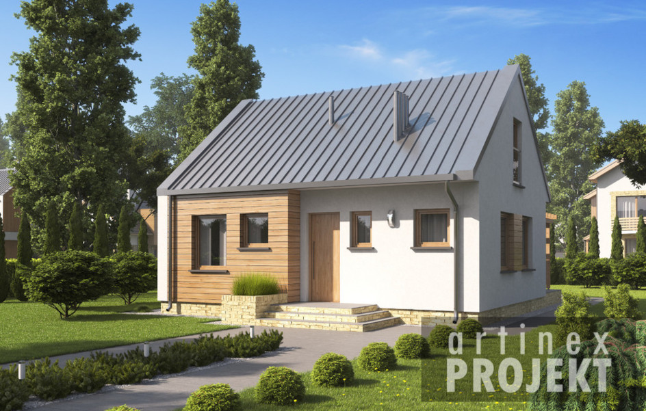 Budowa domu D57A - Luiza A (odbicie lustrzane) z New-House