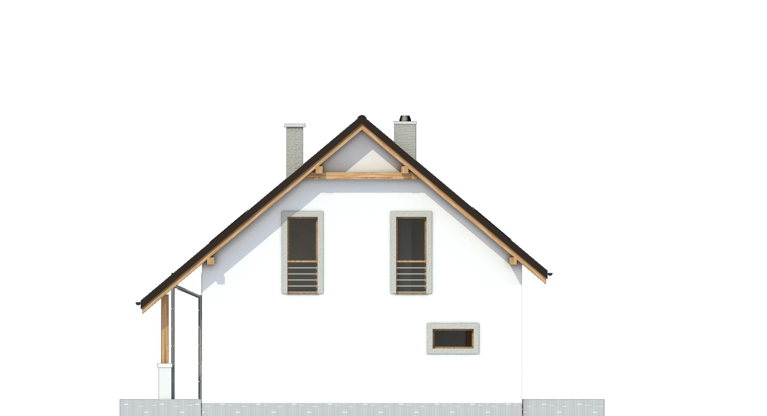 Truskawka II z garażem 1-st. [A] (odbicie lustrzane) - miniatura 4
