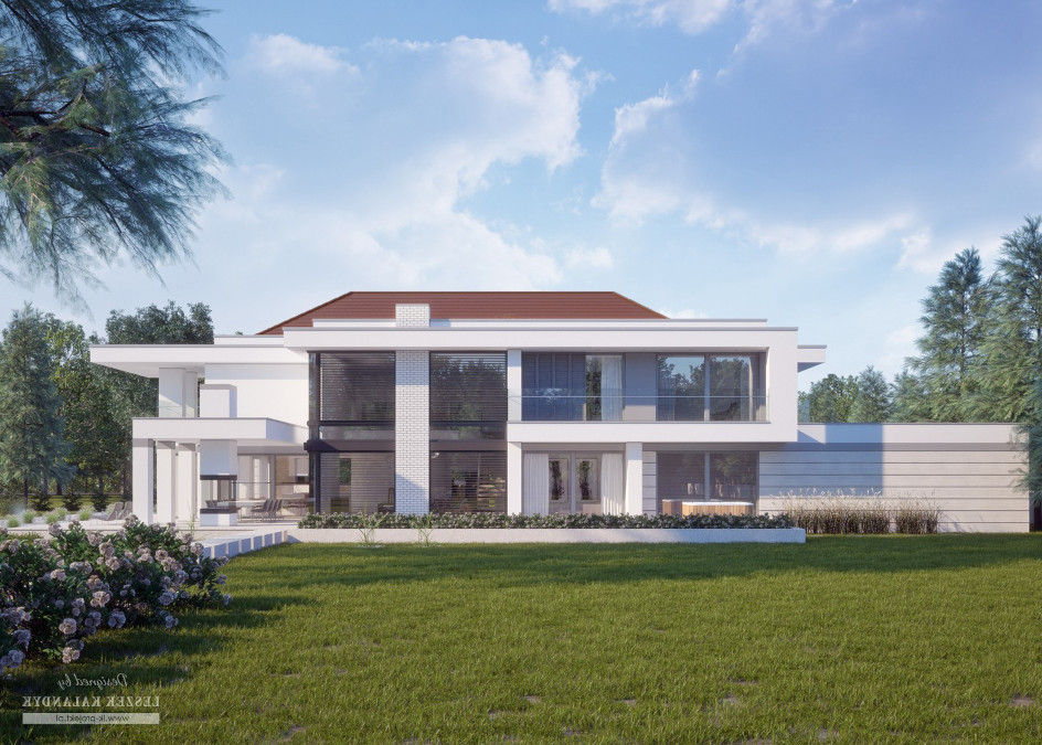 Budowa domu LK&1361 (odbicie lustrzane) z New-House