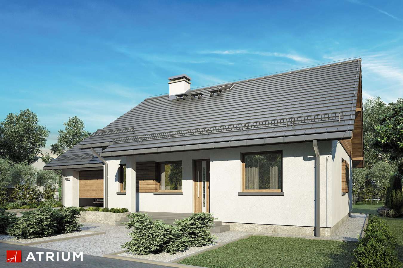 budowa domu Remik VII odbicie lustrzane - New-House