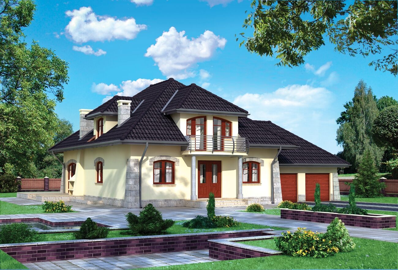 budowa domu Miłorząb (odbicie lustrzane) - New-House
