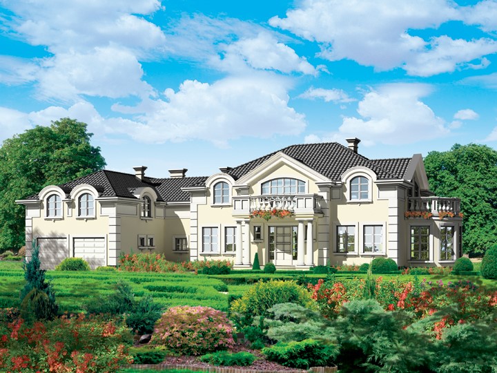 budowa domu Klaudyna V z basenem (odbicie lustrzane) - New-House